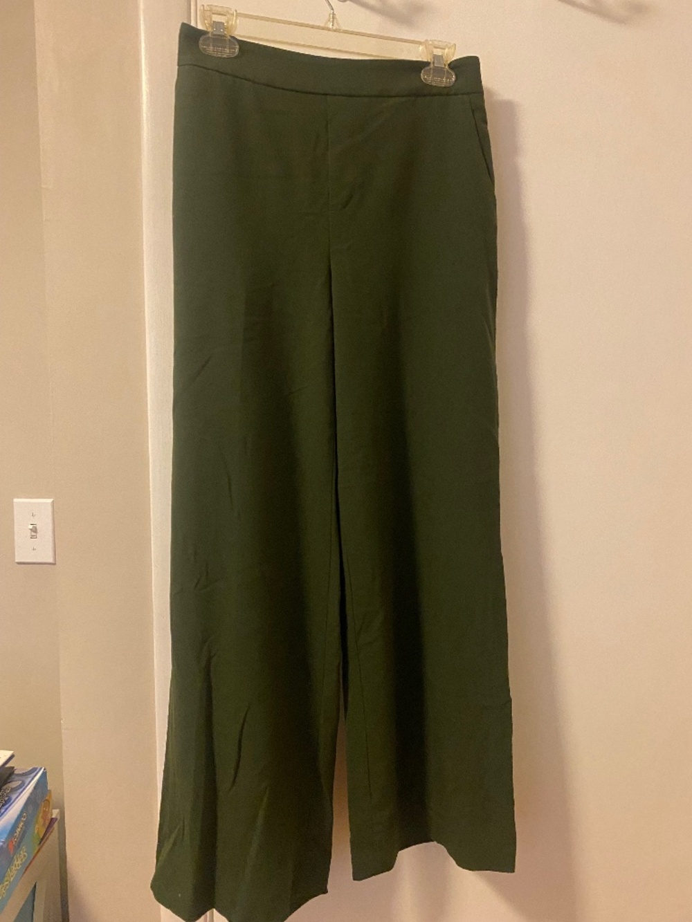 Banana Republic Hayden wide leg green pants size 4